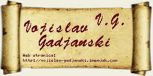 Vojislav Gađanski vizit kartica